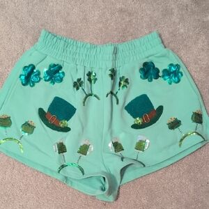 Queen Of Sparkles St Patty's Day Shorts